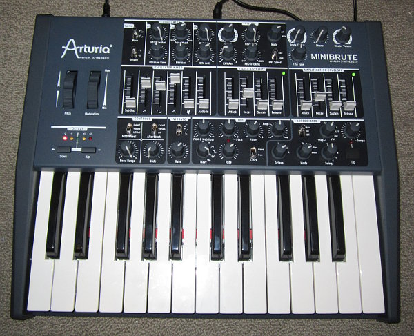 [Picture of the Arturia Minibrute synthesiser]