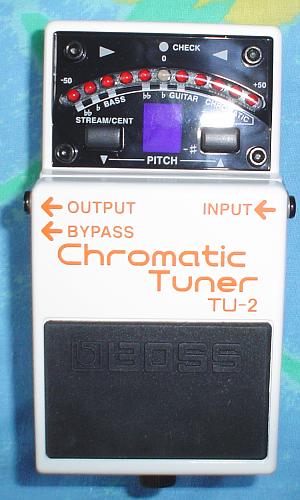 [Picture of the Boss TU-2 Chromatic Tuner]