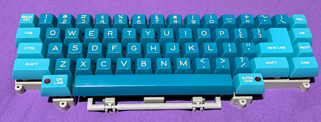 [Really bad picture of the partially assembled clean keyboard]